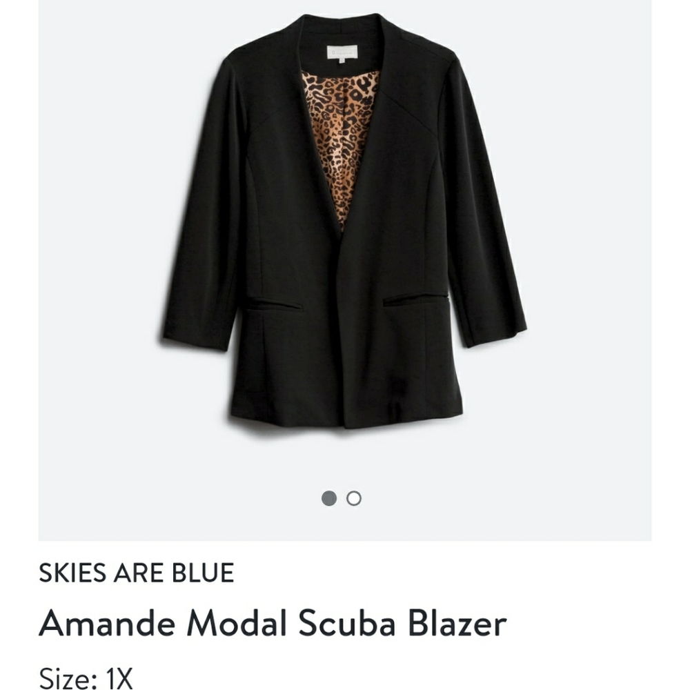 Stitchfix 1x blazer - Skies are the the mint